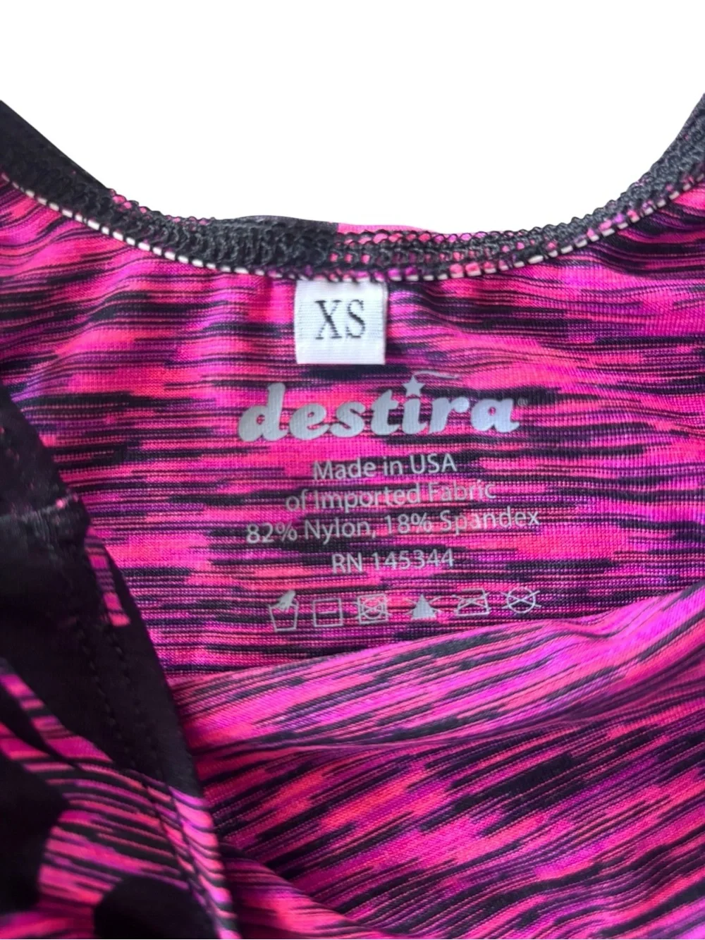 Destira Black & Pink Reindeer Gymnastics Leotard CXS